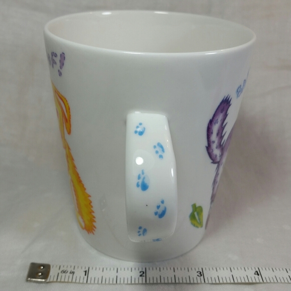 CARDEW DESIGN Dog Cat MUG Bark Meow Woof Paw Print 12 oz - Picture 2 of 11